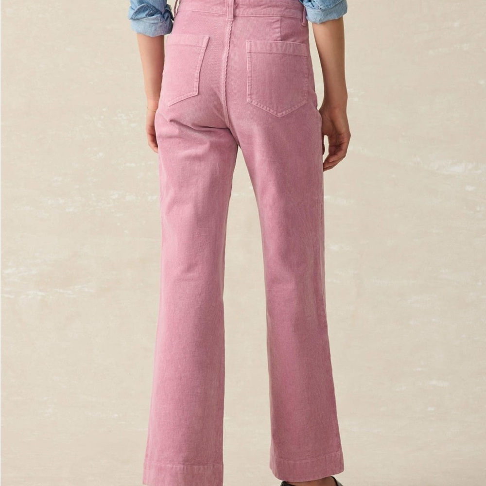 Faherty Softstretch Cord Patch Pocket Pants Flare… - image 3